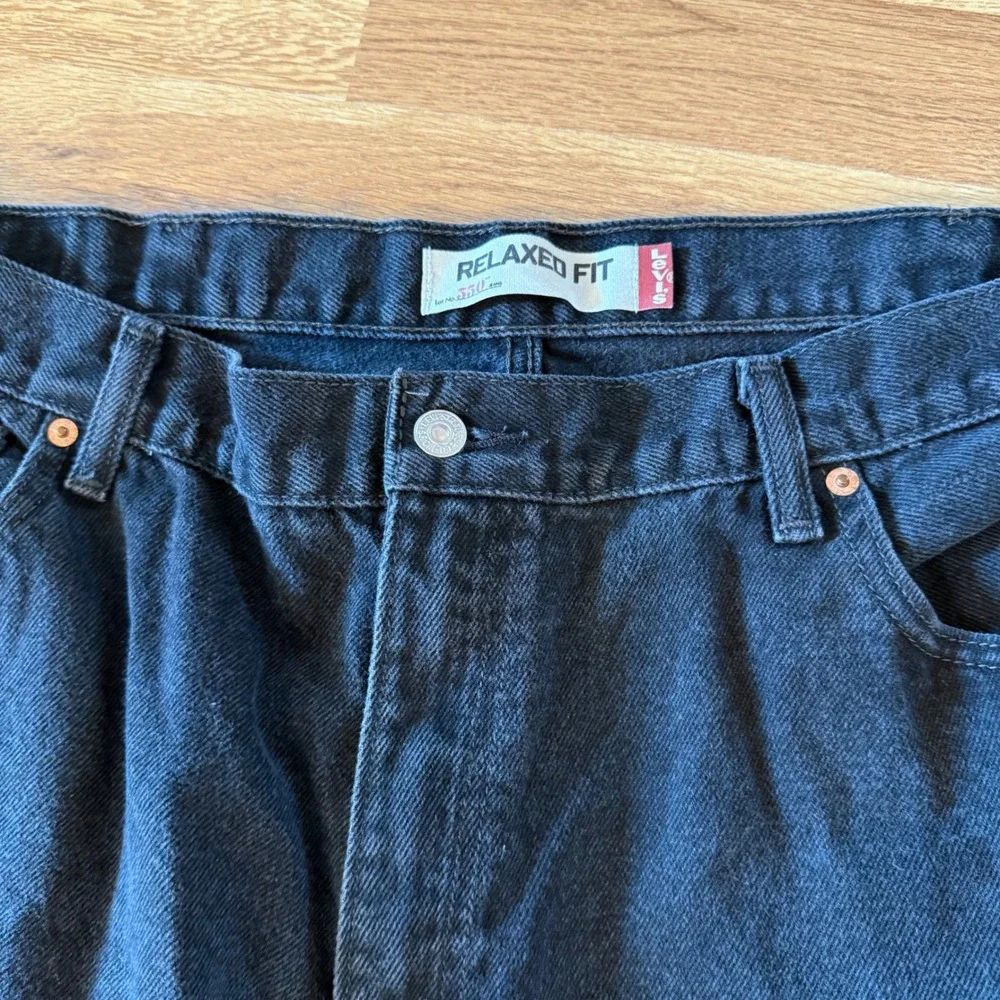 Levi's 550 Relaxed Fit Black Jeans Mens Size‎ 44x30 Denim Pants